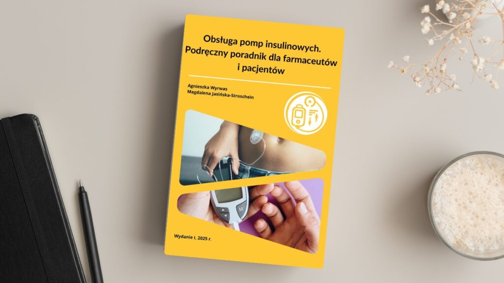 Zawiera opisy rodzajów pomp i zestawów infuzyjnych, konkretne wskazówki dotyczące m.in. podróżowania z pompą, pielęgnacji miejsca wkłucia czy postępowania w przypadku hipoglikemii.